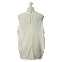 Helmut Lang Semi-transparent top in white