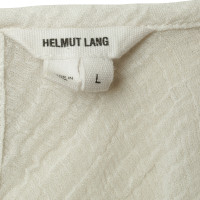 Helmut Lang Halbtransparentes Top in Weiß
