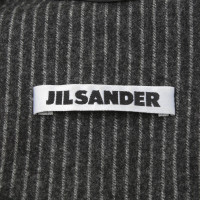 Jil Sander Blazer à fines rayures en laine vierge