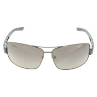 Prada Silberfarbene Sonnenbrille