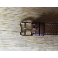 Hermès Montre-bracelet en Cuir en Doré