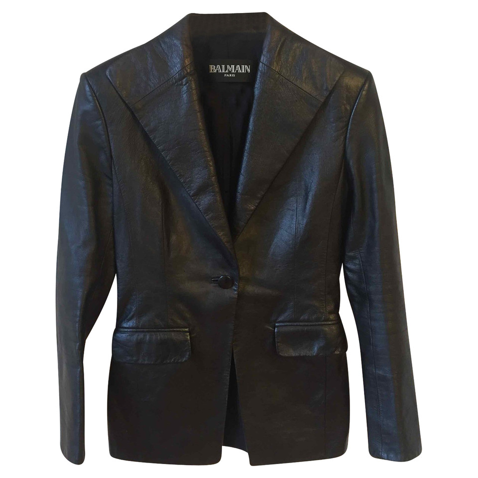 Balmain Veste en cuir