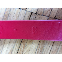 Tory Burch Belt Patent leather in Red