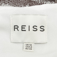Reiss Robe Maxi Blanc / Gris