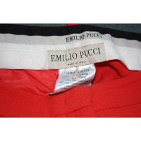 Emilio Pucci Paio di Pantaloni in Lana in Rosso