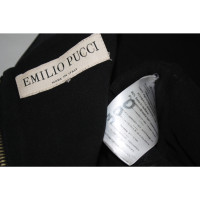 Emilio Pucci Kleid aus Leder in Schwarz