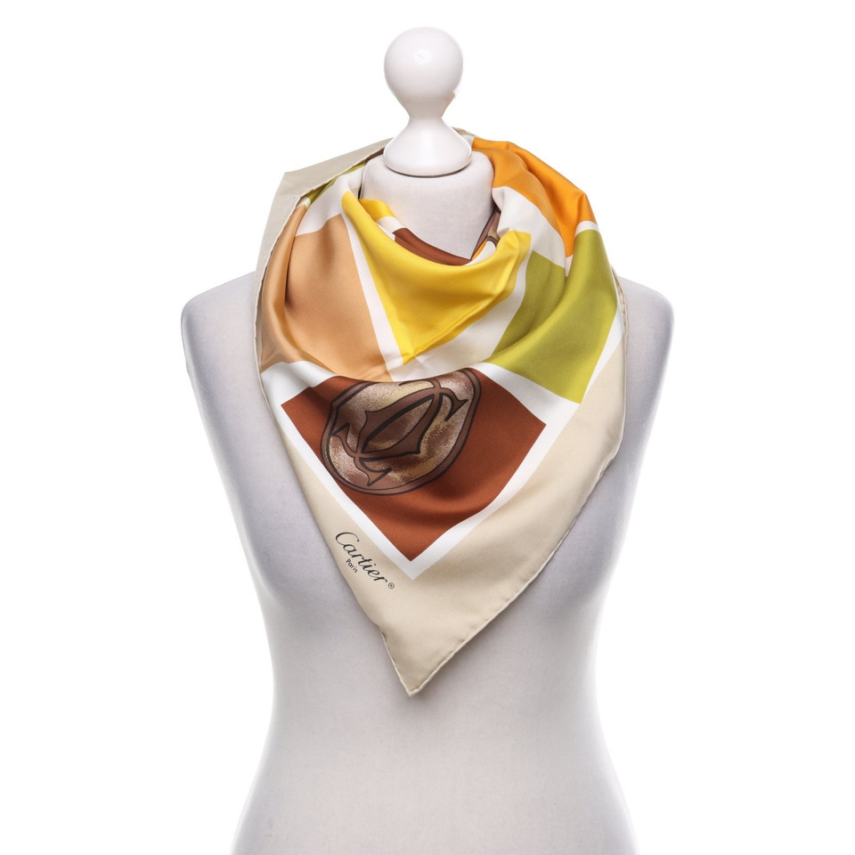 Cartier Silk scarf with pattern