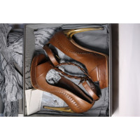 Alexander McQueen Sandals Leather in Brown