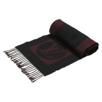 Louis Vuitton Cardiff scarf in black and burgundy
