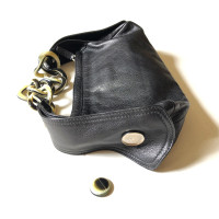 Sergio Rossi Handtasche aus Leder in Schwarz