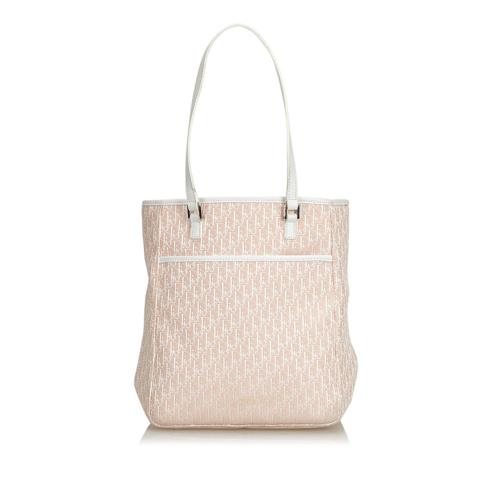 Christian Dior Tote Bag aus Canvas in Rosa / Pink