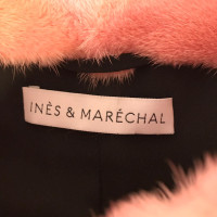 Inès & Maréchal Jacke/Mantel aus Pelz in Rosa / Pink
