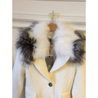 Ermanno Scervino Jacket/Coat Viscose in White