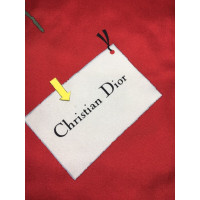 Christian Dior Echarpe/Foulard en Soie en Rouge