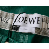 Loewe Hose aus Leder in Grün