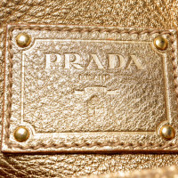 Prada Tote Bag aus Leder in Gold