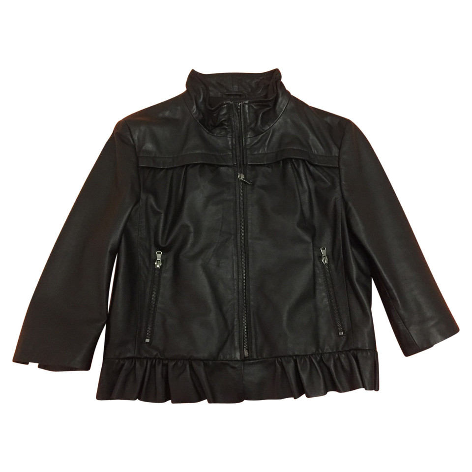 Max & Co Leather jacket with 7/8 arm