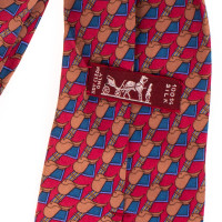 Hermès Accessori in Seta in Rosso