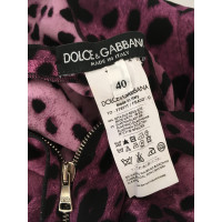 Dolce & Gabbana Oberteil aus Seide in Violett