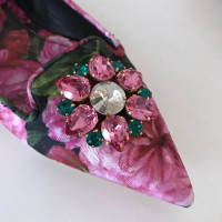 Dolce & Gabbana Chaussons/Ballerines en Cuir en Rose/pink
