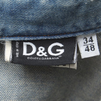 D&G Camicetta di jeans nell'aspetto usato