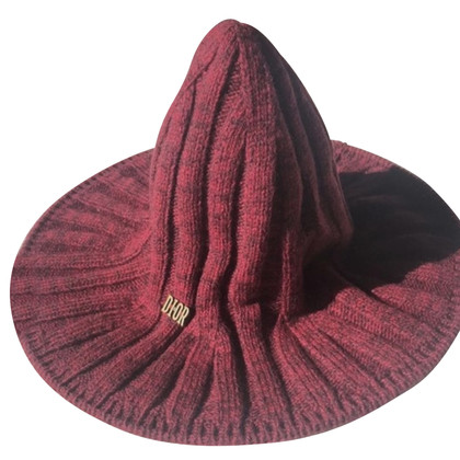 Dior Hut/Mütze aus Wolle in Bordeaux