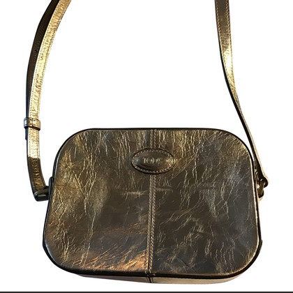 Tod's Handbag Patent leather in Gold