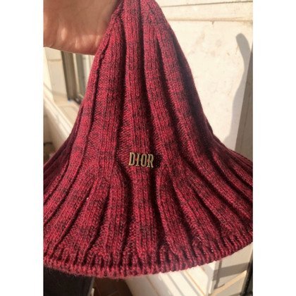 Dior Hut/Mütze aus Wolle in Bordeaux