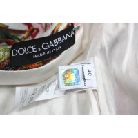 Dolce & Gabbana Veste/Manteau en Coton en Blanc