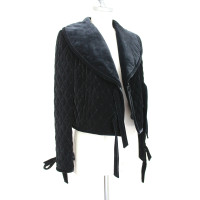 Blumarine Jacket/Coat Silk in Black