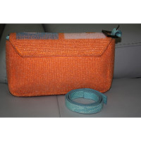 Fendi Baguette Bag Silk in Orange