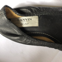 Lanvin Slipper/Ballerinas aus Leder in Schwarz