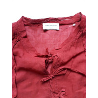 Dries Van Noten Jacket/Coat Linen in Bordeaux
