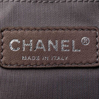 Chanel Catena moderna E / W Tote Bag in pelle blu