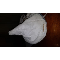 Miu Miu Tote Bag aus Leder in Creme
