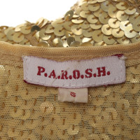 P.A.R.O.S.H. Goldfarbenes Pailletten-Kleid