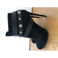 Le Silla  Stiefel aus Wildleder in Schwarz