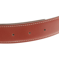 Hermès Wendegürtelband in Rot/Grün