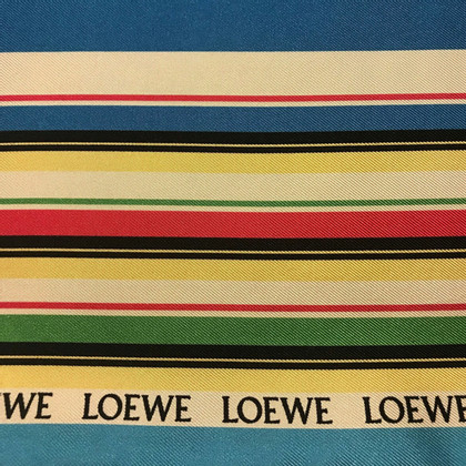 Loewe Schal/Tuch aus Seide in Türkis