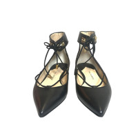 Paul Andrew Slipper/Ballerinas aus Leder in Schwarz