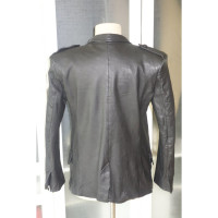 Balmain Blazer Leather in Black