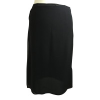 Jil Sander Silk skirt in black