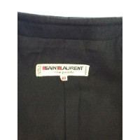 Saint Laurent Jacke/Mantel aus Baumwolle in Schwarz