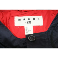 Marni For H&M Jacke/Mantel aus Baumwolle in Blau