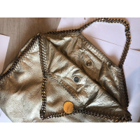Stella McCartney Handtasche aus Leder in Gold