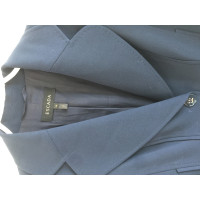 Escada Jacke/Mantel aus Wolle in Blau