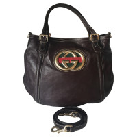 Gucci Britt Hobo Bag Leather in Brown