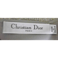 Christian Dior Robe en Soie en Argenté