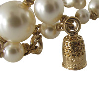 Chanel Braccialetto di perle con ditale e premere il pulsante