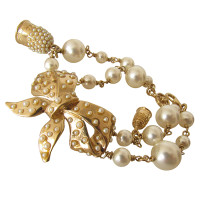 Chanel Braccialetto di perle con ditale e premere il pulsante